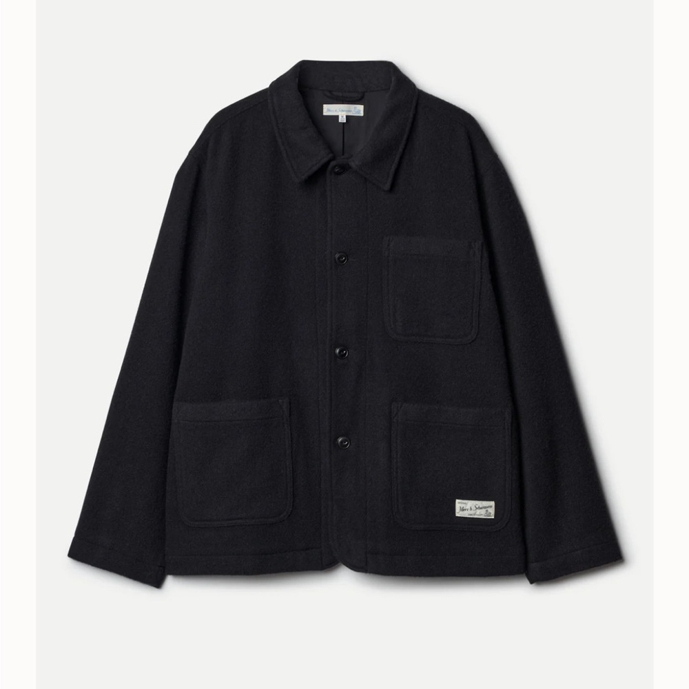 TRADITIONALLY WOVEN BUREL WOOL WORKER'S JACKET